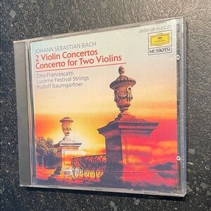 "2 Violin Concertos," Johann Sebastian Bach, 1972 (?) CD